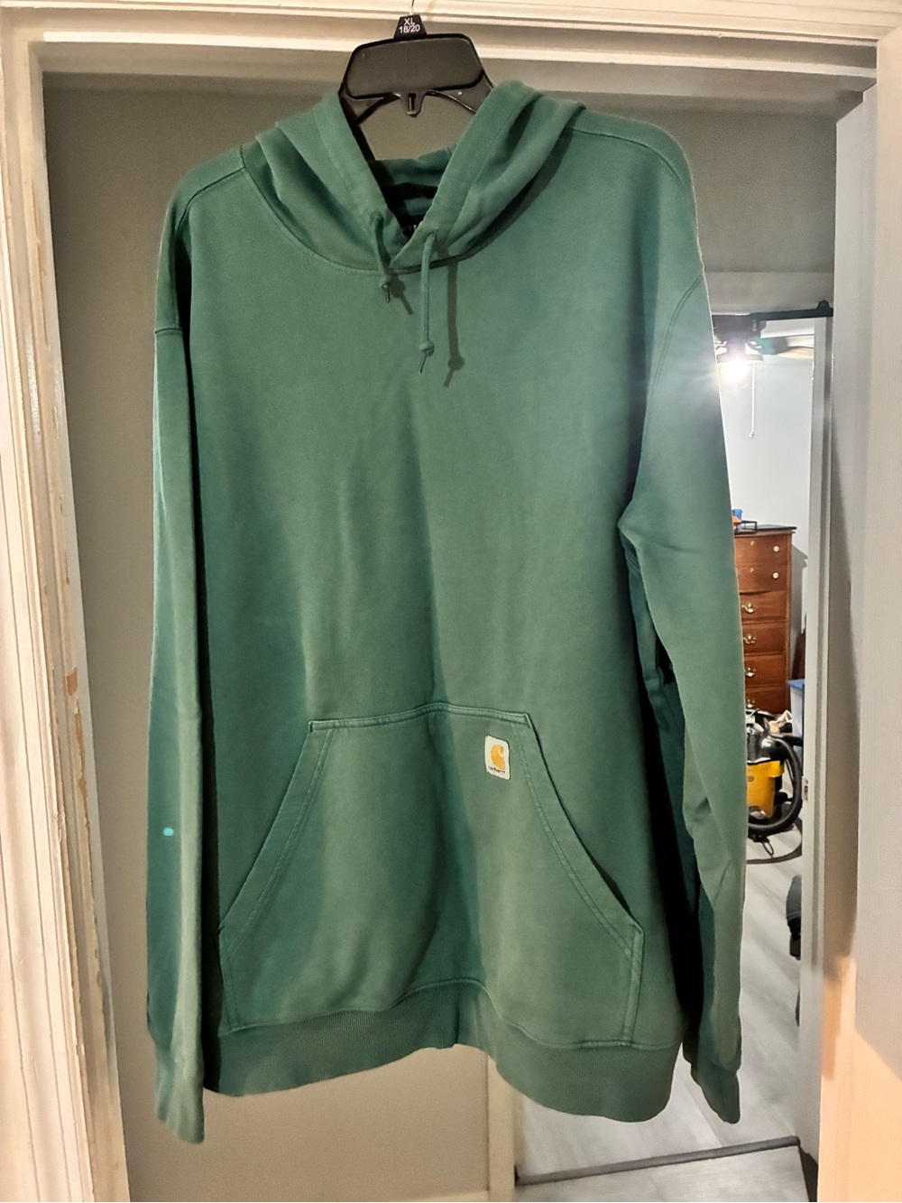Carhartt Garment Dyed French Terry Hoodie Men’s 2XL Greenstone